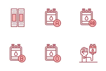 Doação de sangue Pacote de Ícones