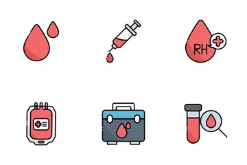 Doação de sangue Pacote de Ícones