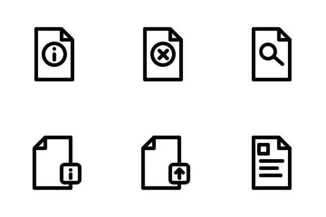 Download Document Icon pack Available in SVG, PNG & Icon Fonts