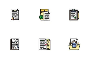 Document Paper File Business Page Icon Pack