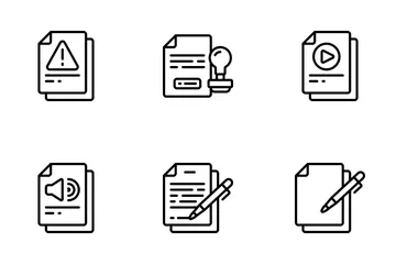 Documentation - Outline Icon Pack