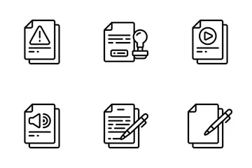 Documentation - Outline Icon Pack