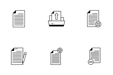 Documento Paquete de Iconos