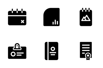 Documentos de escritório Icon Pack