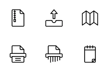 Documentos e papel Pacote de Ícones