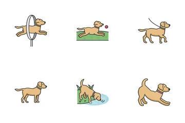 Dog Activities Icon Pack