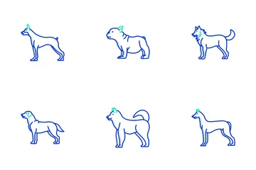 Dog Breeds Icon Pack