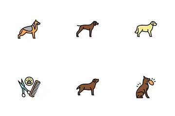 Dog Domestic Animal Icon Pack