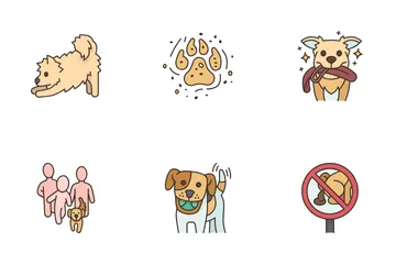 Dog Walking Icon Pack