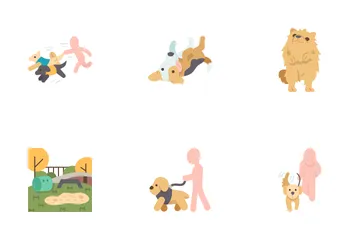 Dog Walking Icon Pack