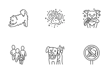 Dog Walking Icon Pack