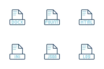 Dokumenttextdateien Symbolpack