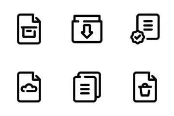 Dokumente und Dateien Symbolpack