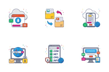 Domain Hosting Icon Pack