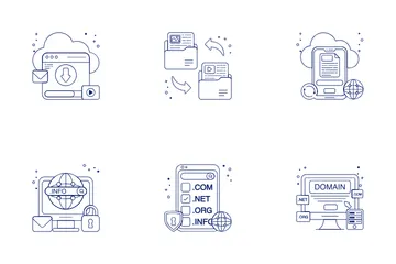 Domain Hosting Icon Pack