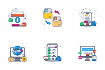 Domain Hosting Icon Pack
