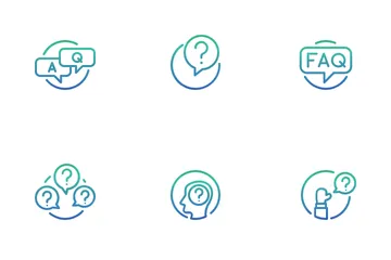 Domande e FAQ Icon Pack