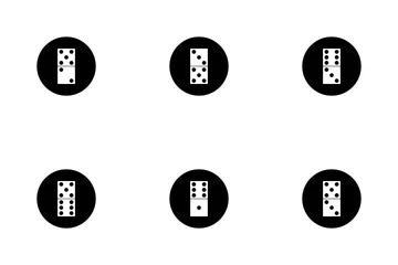 Dominosteine GLYPH - Kreis Symbolpack