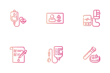 Donación de sangre Icon Pack