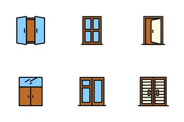 Door And Window Icon Pack