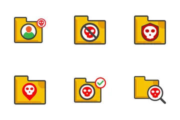 Dossier de données sur les dangers Icon Pack