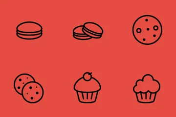 Dottie Food Dessert Icon Pack