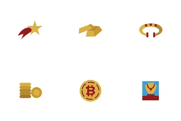 Dourado Pacote de Ícones