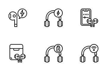 Kabelloses Audio Symbolpack