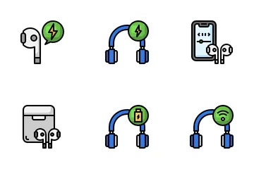 Kabelloses Audio Symbolpack