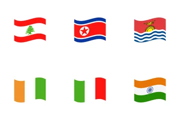 Drapeau de tous les pays Pack d'Icônes