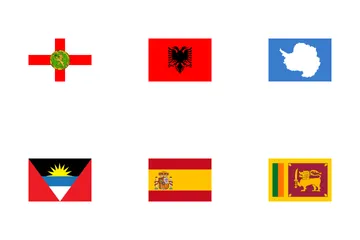 Drapeau de tous les pays Pack d'Icônes