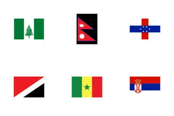 Drapeau de tous les pays Pack d'Icônes