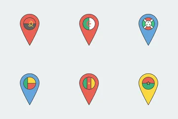 Drapeaux du monde Icon Pack