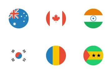 Drapeaux du monde Pack d'Icônes