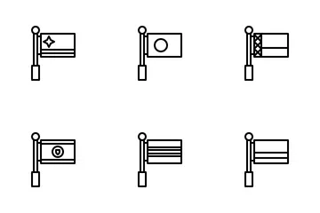 Drapeaux internationaux Pack d'Icônes