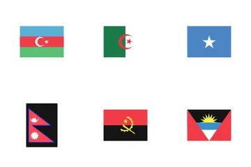 Drapeaux Vol-11 Pack d'Icônes