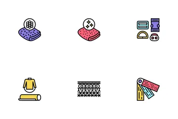 Drapery Shop Sale Icon Pack