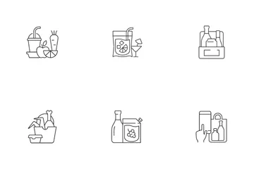 Drinks To Go And Takeaway Food Icon Pack