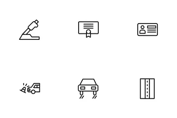 Driving School Icon Pack