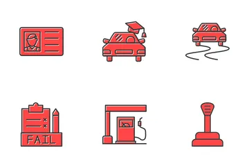 Driving School Icon Pack