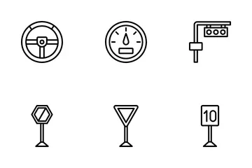 Driving School Icon Pack