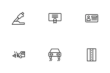 Driving School Icon Pack
