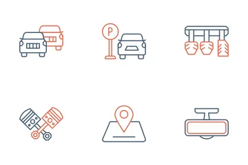 Driving School Icon Pack