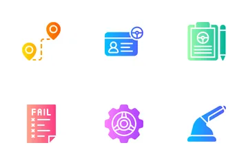 Driving School Icon Pack