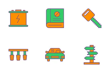 Driving School Icon Pack