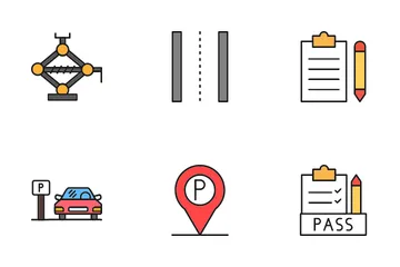 Driving School Icon Pack