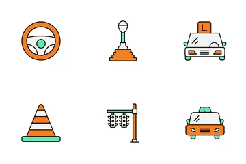 Driving School Icon Pack