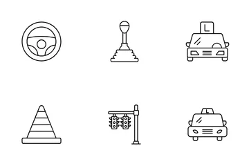 Driving School Icon Pack