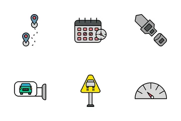 Driving School Icon Pack