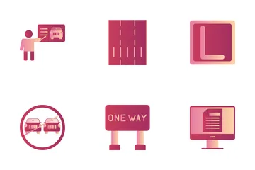 Driving School Icon Pack